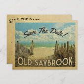 Old Saybrook Connecticut日付ヴィンテージを保存 案内ポストカード (正面/裏面)