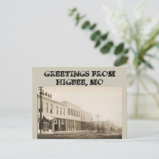 Old Scene from Downtown Higbee, MO ポストカード (スタンド正面)
