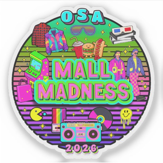 Old School April 2026 Logo Sticker シール (正面)