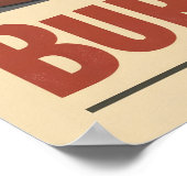 Old-School Burger Poster – Retro Food Wall Art ポスター (角)