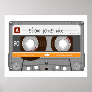 Old School Cassette Tape ポスター