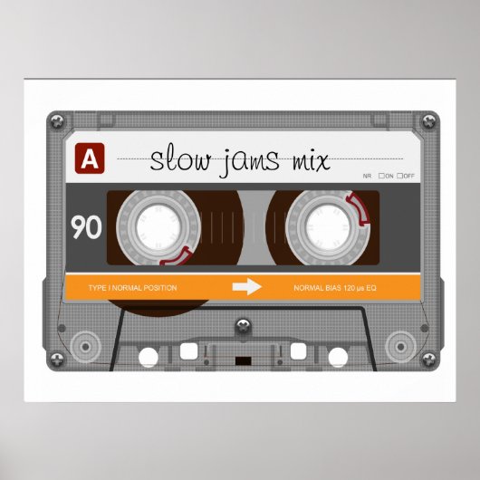 Old School Cassette Tape ポスター (正面)