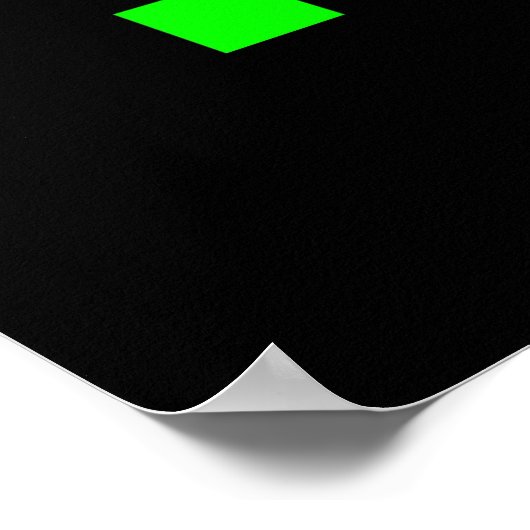 Old School Computer Text Input Prompt ポスター (角)