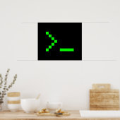 Old School Computer Text Input Prompt ポスター (キッチン)