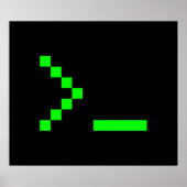 Old School Computer Text Input Prompt ポスター (正面)