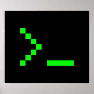 Old School Computer Text Input Prompt ポスター