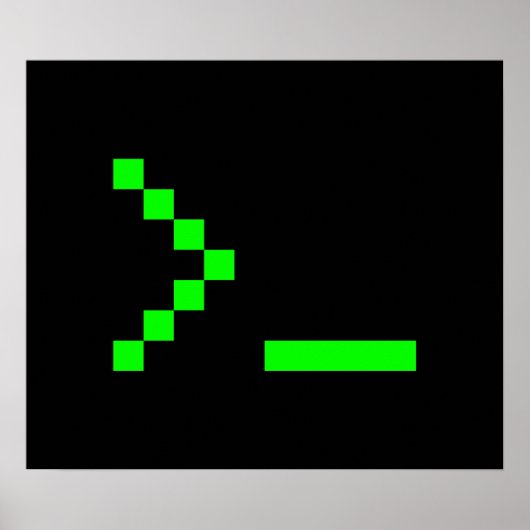 Old School Computer Text Input Prompt ポスター (正面)