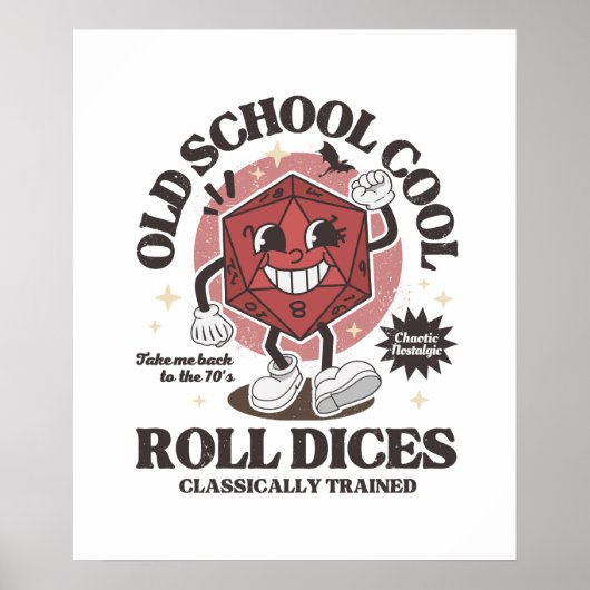 Old school d20 - D&D ポスター (正面)