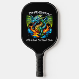 Old School Dragon X Team Pickleball club paddle ピックルボールラケット