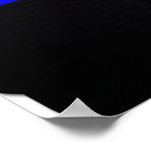 Old school house music inspired blue cassette ポスター (角)