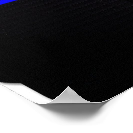 Old school house music inspired blue cassette ポスター (角)