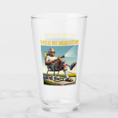 Old School Man Watering Lawn タンブラーグラス (正面)