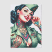 Old School Military Pinup 薄葉紙 (正面)