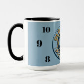 Old School Pickleball  clock mug マグカップ (左)