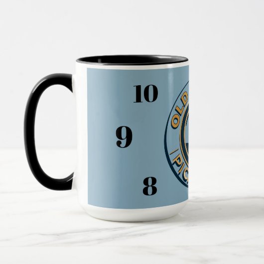 Old School Pickleball clock mug マグカップ (左)