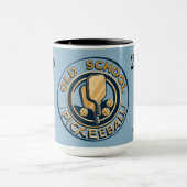 Old School Pickleball  clock mug マグカップ (中央)