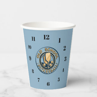 Old School Pickleball clock paper caps 紙コップ