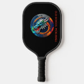 Old School Pickleball Dragon X Team paddle ピックルボールラケット (裏面)
