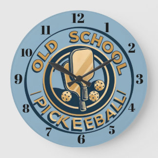 Old School Pickleball Wall clock ラージ壁時計