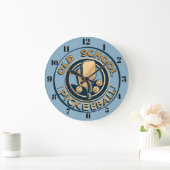 Old School Pickleball Wall clock ラージ壁時計 (ホーム)
