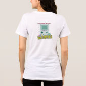 Old School Player 1990s Retro Gaming Design トライブレンドＴシャツ (裏面)