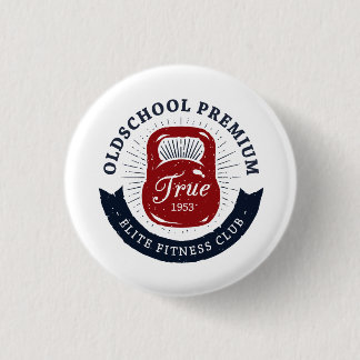 Old School Premium True 1953 Elite Fitness Club 缶バッジ