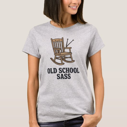 Old School Sass | Funny Grandma Quote Tシャツ (正面)