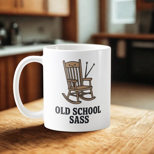 Old School Sass | Sassy Grandparent Humor コーヒーマグカップ
