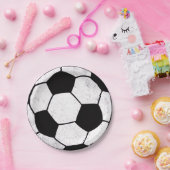 Old School Soccer Pitch Aesthetic Graphic Style ペーパープレート (パーティー)