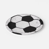 Old School Soccer Pitch Aesthetic Graphic Style ペーパープレート (アングル)