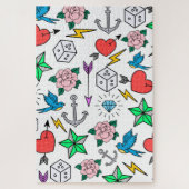 Old School Tattoo ジグソーパズル (縦)