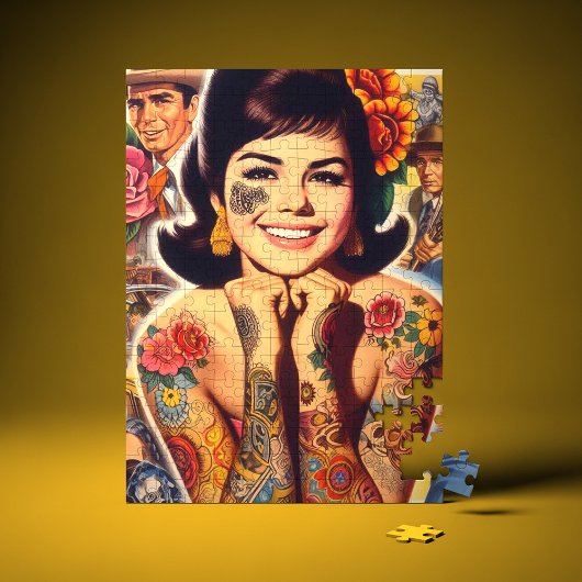 Old School Tattooed Girl ジグソーパズル
