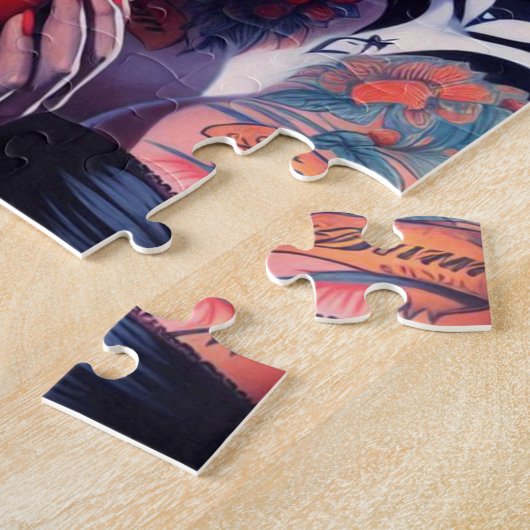 Old School Tattooed Pin-ups ジグソーパズル (側面)