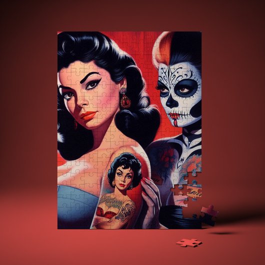 Old School Tattooed Pin-ups ジグソーパズル