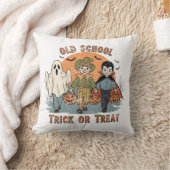 Old School Trick or Treat Retro Halloween  クッション (ブランケット)