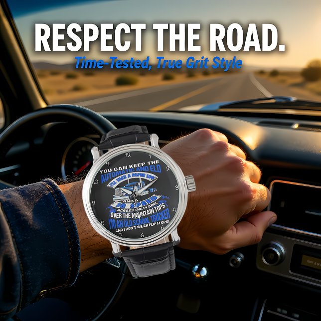 Old School Trucker: No Flip-Flops! 腕時計 (クリエイターアップロード済み)