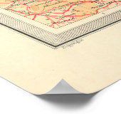 Old Scotland Map (1912)スコットランドヴィンテージアトラス ポスター (角)