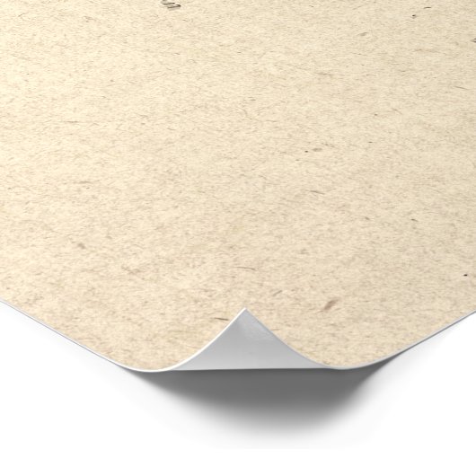 Old Sheet Music Map of Japan ポスター (角)