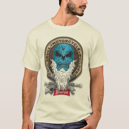 OLD SKULL MOTORCYCLE BUILDER I Tシャツ (正面)