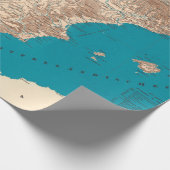 Old Spain and Portugal Map (1846) ラッピングペーパー (角)