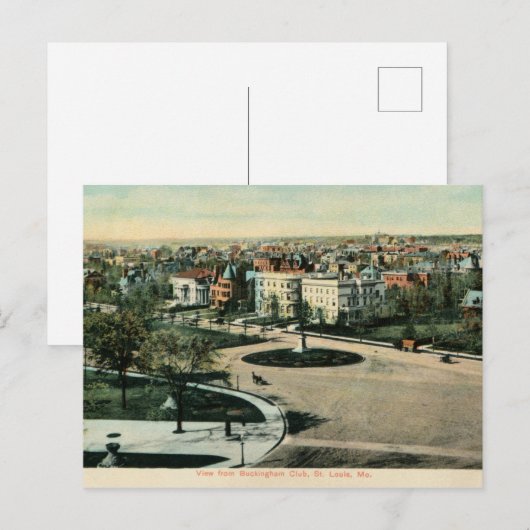 Old St. Louis MO Panoramic view ポストカード (正面/裏面)