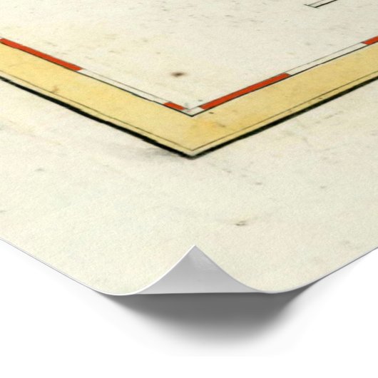 Old St Lucia Island Map (1794)  ポスター (角)