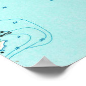 Old St Thomas Central Map (1955)ヴィンテージUSVI ポスター (角)