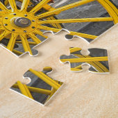 Old Stagecoachテキサス州.クリスマスグリーティング ジグソーパズル (側面)