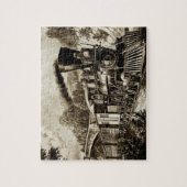 Old Steam Engin Train Railroad Railway ジグソーパズル (縦)