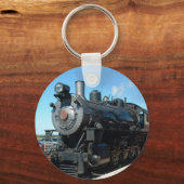 Old Steam Train一種のフォトシュート キーホルダー (正面)