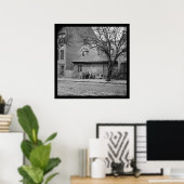 Old Stone House in Richmond, VA 1865 ポスター (ホームオフィス)
