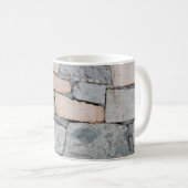 Old stone wall of ancient castle. abstract,ancient コーヒーマグカップ (正面右)