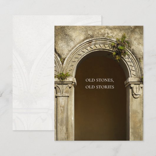 Old Stones, Old Stories, Poetic Architecture Card (正面/裏面)