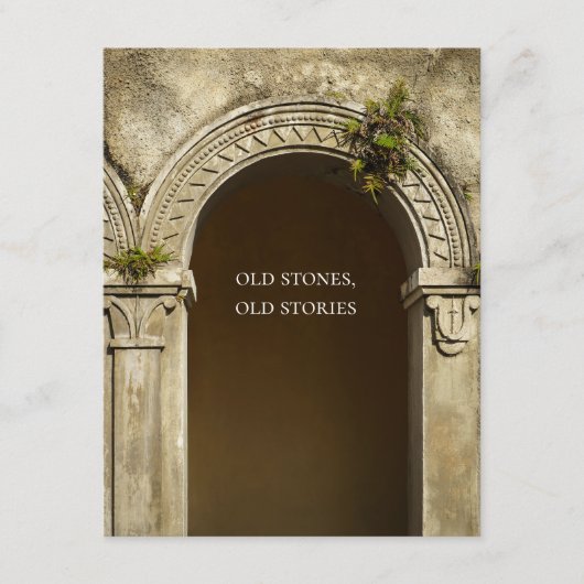 Old Stones, Old Stories, Poetic Architecture Card (正面)